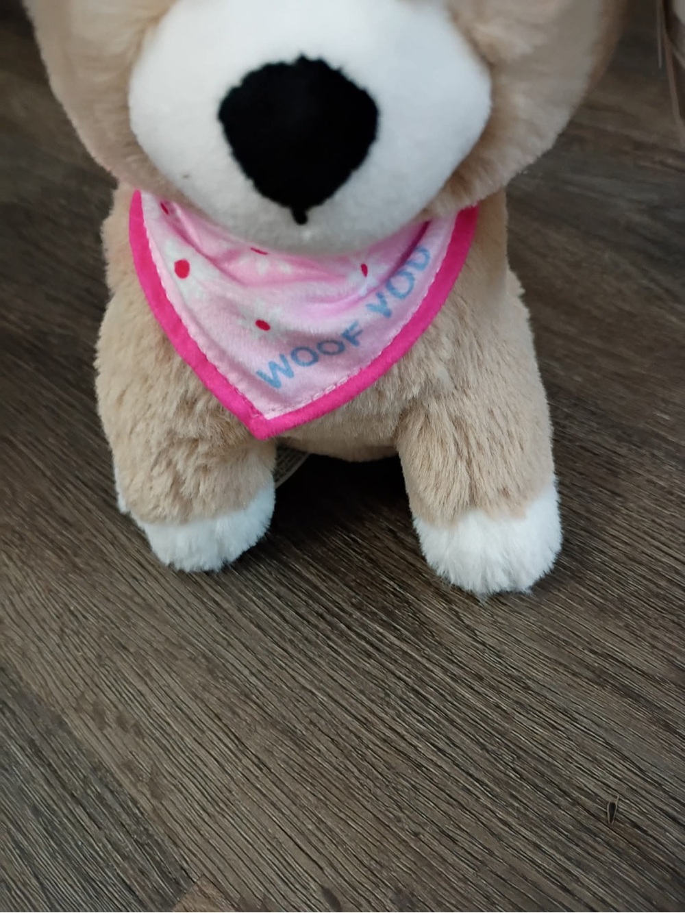 Target Plush Puppy with Pink Bandana